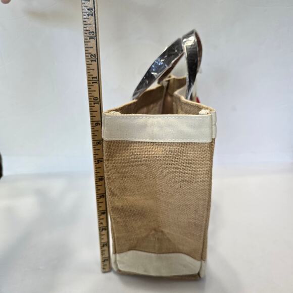 NWT ShoreBags Bodega Bees & Trees Mini Shopping Bag Jute - Picture 5 of 8